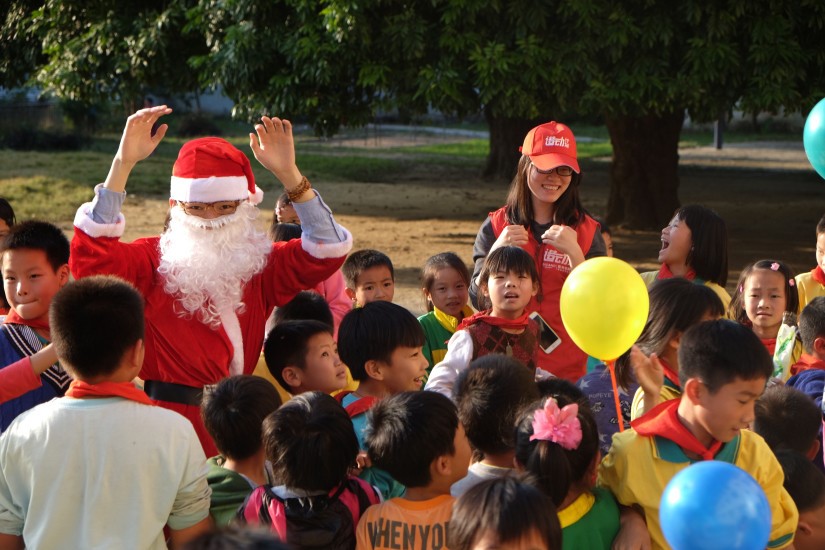 【诺动计划】欧神诺再次回访，罗定沙片小学——圆孩子一个圣诞梦